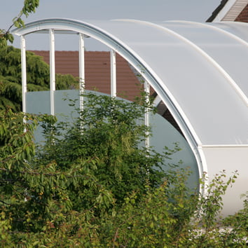 Dachterrasse auf Garage